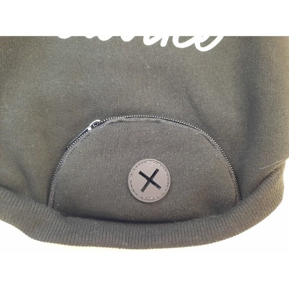 Dog Black Fleece Jacket Hoodie Size Small, Jack Russell, Pug, Shih Tzu 13 In - Picture 3 of 9